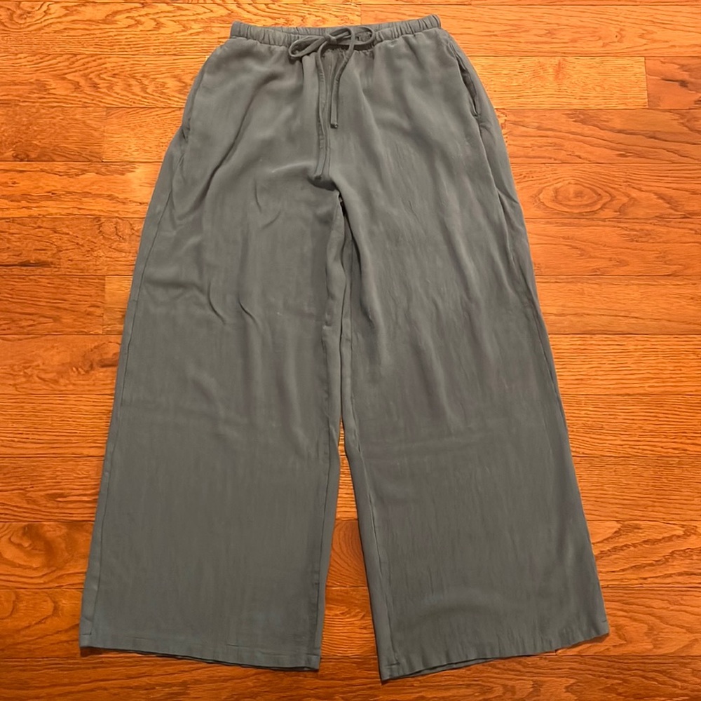 (Sold) Hooever | Blue Cotton Linen Pants | S